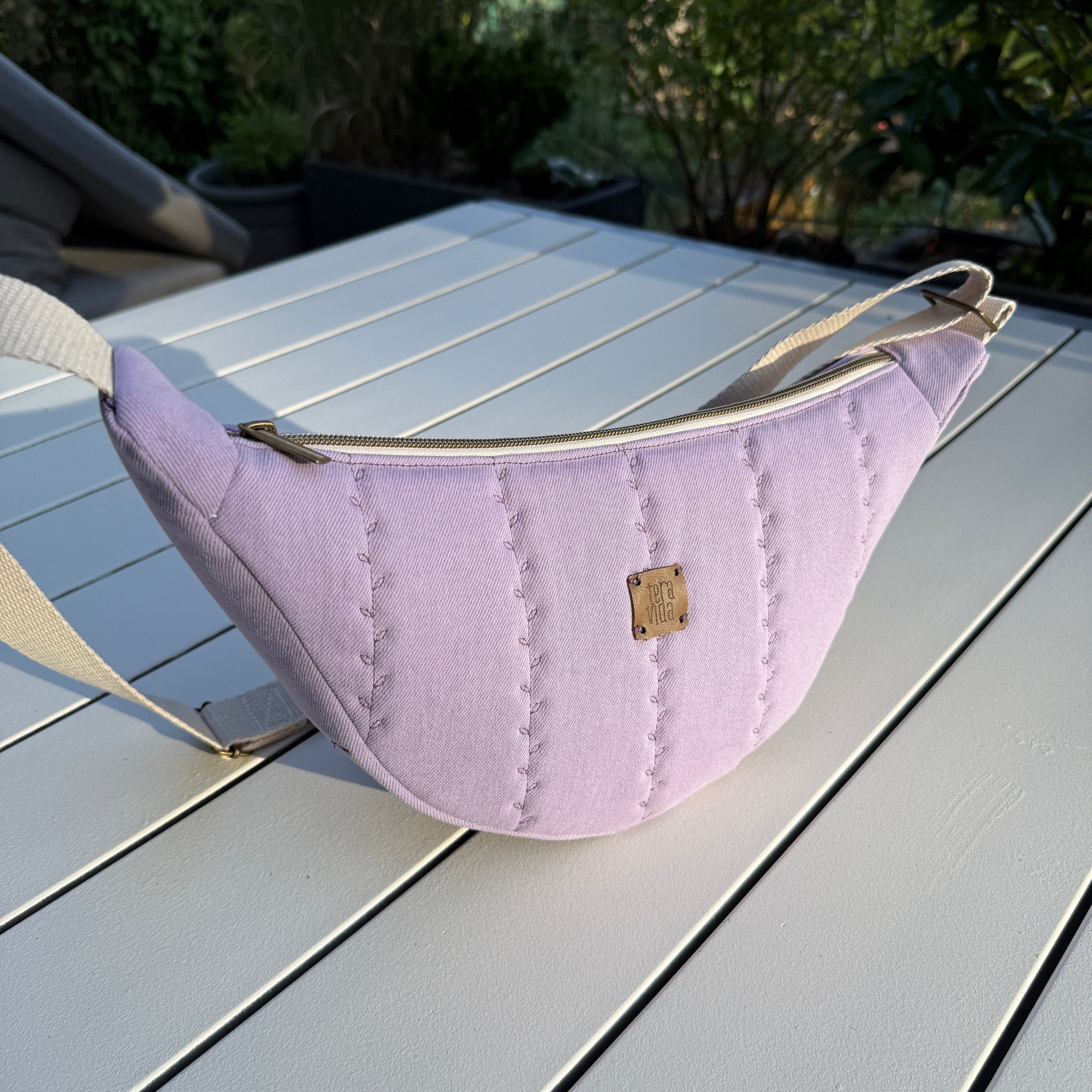 Lavender Leaf Belt Bag