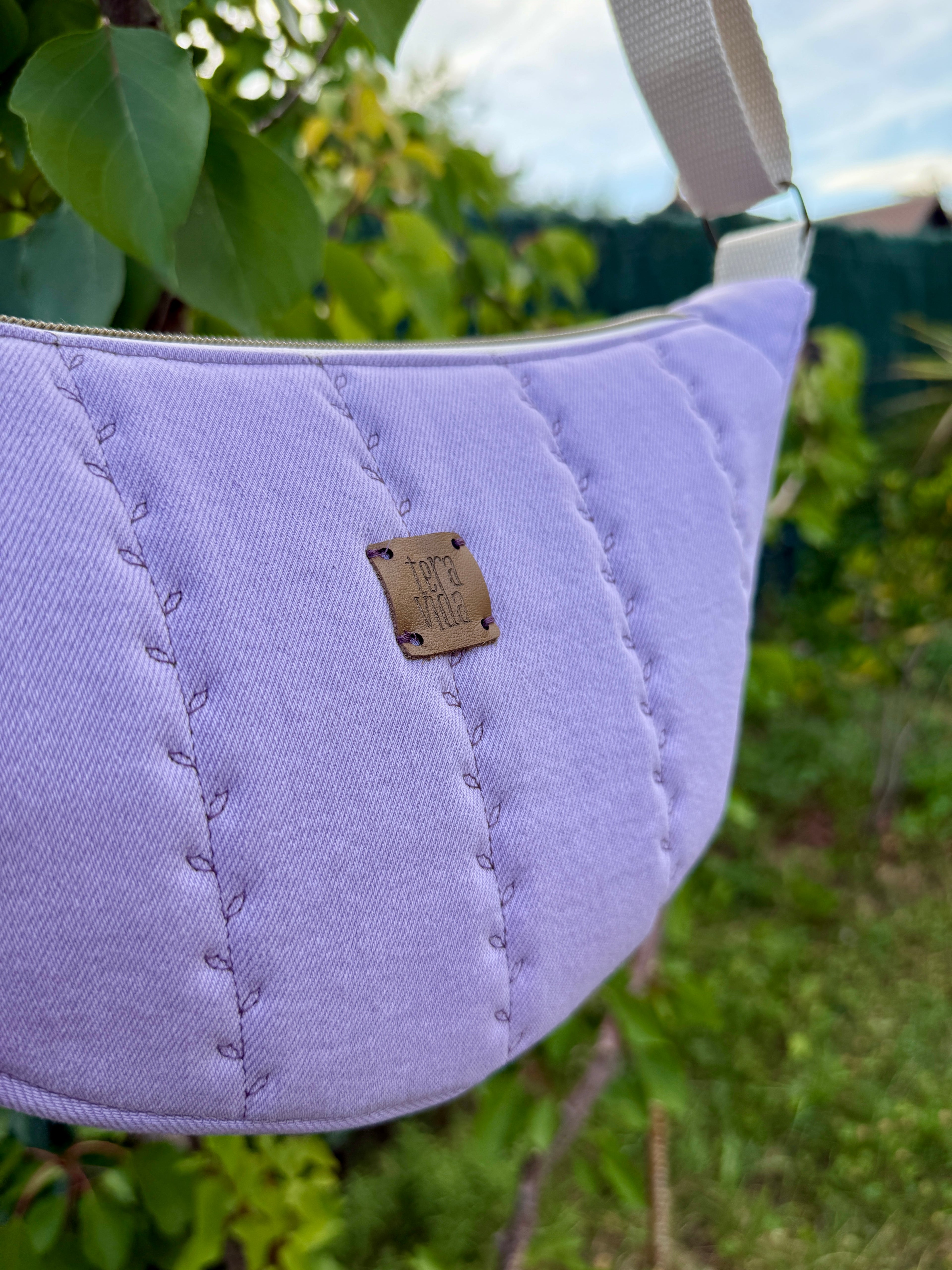 Lavender Leaf Belt Bag