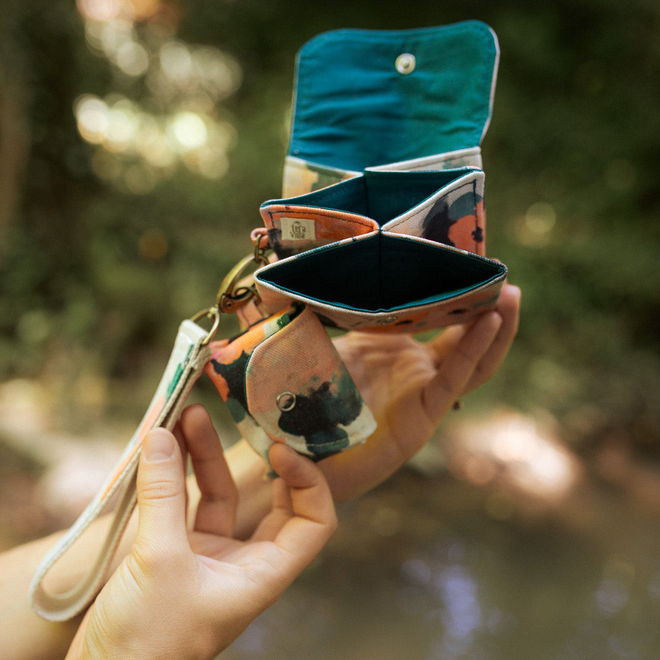 Misty Bloom Mini Wallet